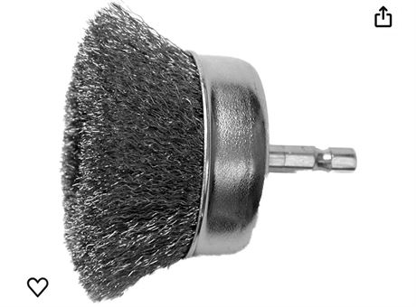 Hot Max 22020 2 1/2-Inch Crimped Wire Mounted Cup Brush, Coarse