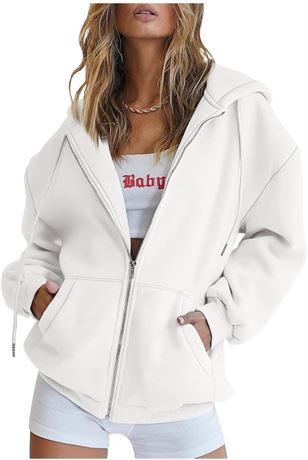 SIZE:L, EFAN Women's Cute Hoodies Teen Girl Fall Jacket Oversized Sweatshirts Ca