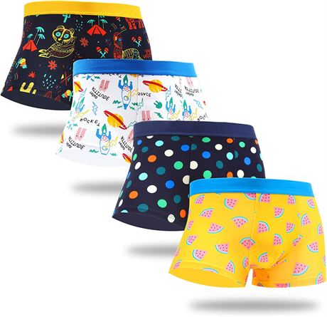 XXL -  WeciBor WeciBor Men's Cool Colorful Trunks Underwear Cotton Stretch