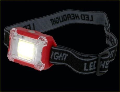 LED Hands-Free Headlamp with 3 Settings (Red)