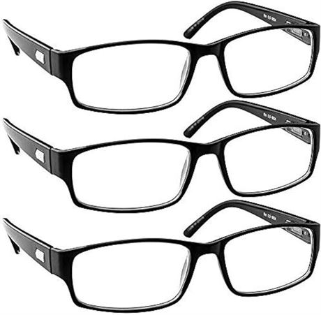 TruVision Readers 9504H Reading Glasses 4 Men & Women 1/3 Pk