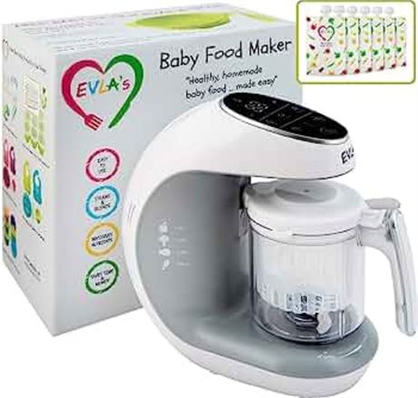 Baby Food Maker | Baby Food Processor Blender Grinder Steamer | Cooks & Blends