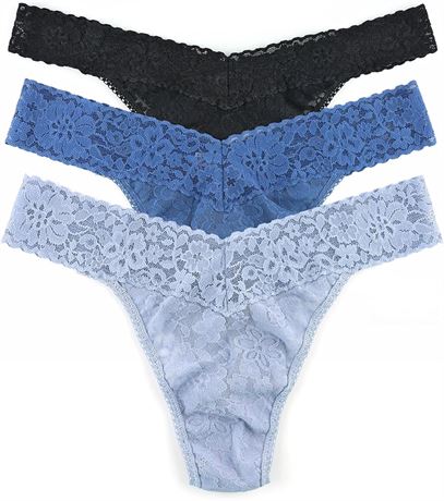 SIZE: 4-14 hanky panky 3PK ORG RISE THONGS IN POLYBAG