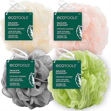 EcoTools Delicate EcoPouf Bath Sponge, Recycled Delicate an...
