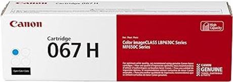 Canon 067 Cyan Toner Cartridge, High Capacity, Compatible to MF656Cdw, MF654Cdw,