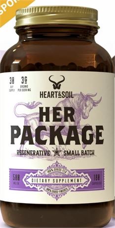HEART &SOIL  Her Package ENHANCE YOUR FEMALE HEALTH. 180CAP