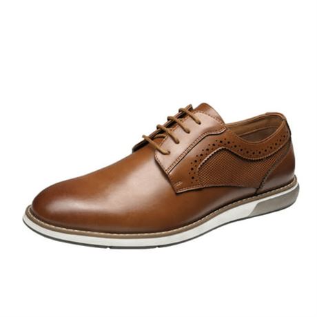 Size: 9, Bruno Marc Men S Plain Toe Oxford Shoes Business Formal Derby Dress