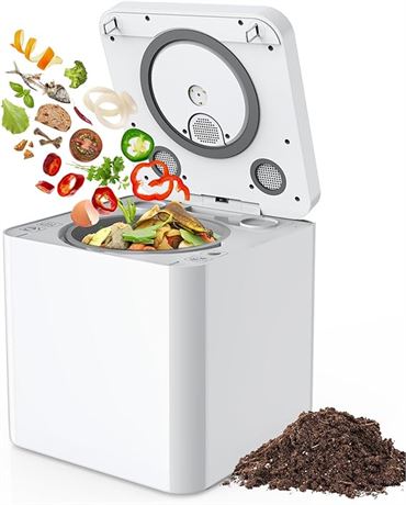 Involly Electric Kitchen Composter, Automatic Kitchen Waste Recycler, 3.3 L Dual