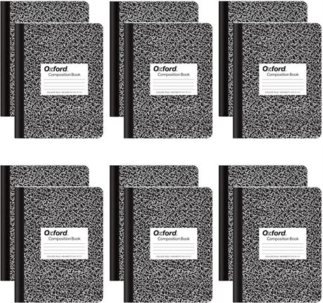 Tops Marble Composition Books, 7.5 x 9.75-Inch, College Rule, 12 pack Soft