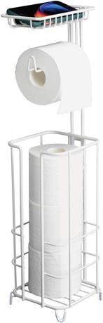 SIMILAR ,zccz Standing Toilet Paper Holder - Toilet Paper Holder Stand  , BLACK