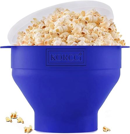 The Original Korcci Microwaveable Silicone Popcorn Popper, BPA Free Microwave Po