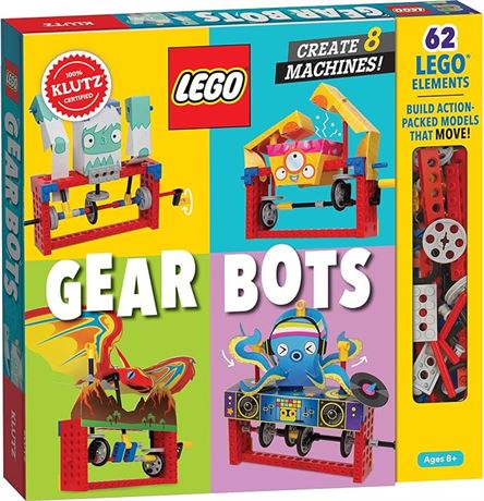 LEGO® Klutz Lego Gear Bots Science/STEM Activity Kit for 8-12 years – Aug. 3 202
