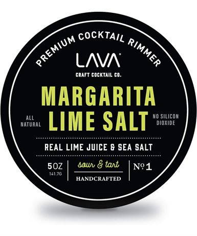 LAVA Premium Margarita Lime Salt Cocktail Rimmer, All Natural Margarita Rimmer