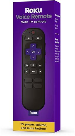 Roku Voice Remote | TV Remote Control with Voice Control, TV Controls,