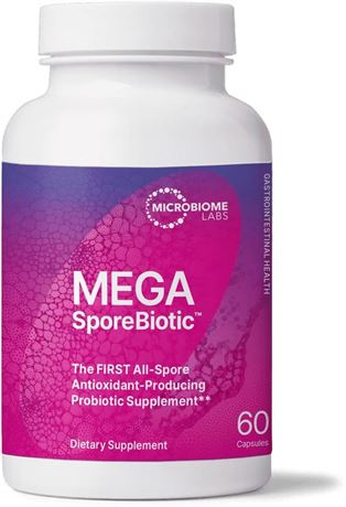 Microbiome Labs MegaSporeBiotic Probiotics for Digestive Health - BB 11/24