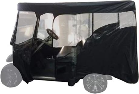 Toiles VR Clear Vision Golf Cart Enclosure Cover for 2 Passenger - Weatherproof
