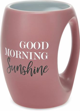 16 Fl Oz, Pavilion Gift Company 10521.0 Good Morning Sunshine Mug, Pink