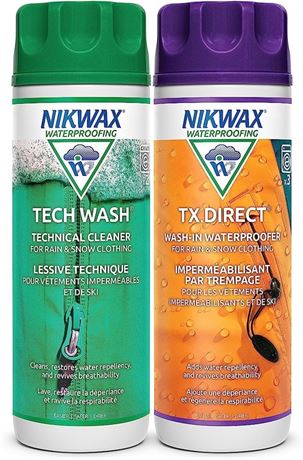 300mL (Duo-Pack) - Nikwax Hardshell Cleaning and Waterproofing