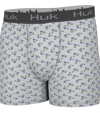 HUK Mens Boxer Brief, Performance Dry-fit Boxer Briefs for Men