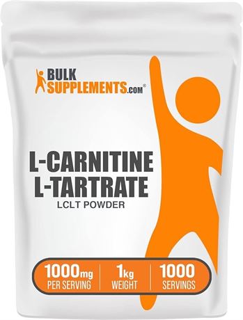 BULKSUPPLEMENTS.COM L-Carnitine Tartrate Powder - Carnitine 1kg (2.2 lbs)