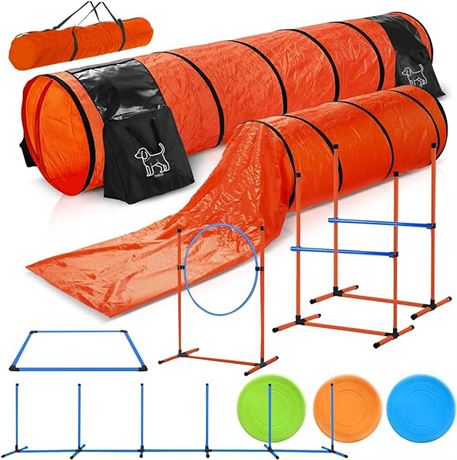 Dog Agility Equipment Complete Package l Dog Agility Course Equipment Kit 6 Exer