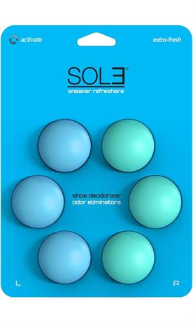 SOL3 Refreshers | Shoe Deodorizer Odor Eliminator Deodorant Balls for Sneakers
