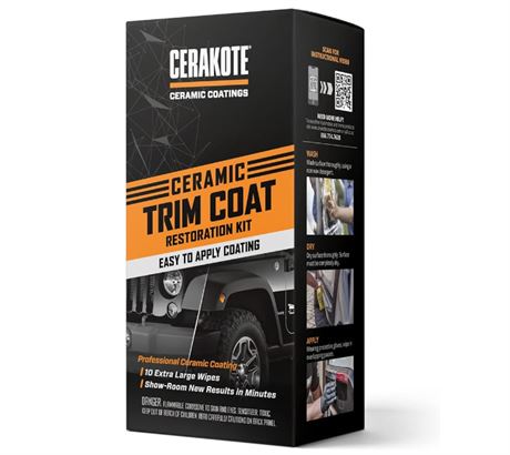 Cerakote Ceramics Trim Coat Plastic Trim Restorer - Protects and Rest...