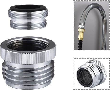 Faucet Adapter with Aerator, Sink Faucet to Garden Hose Adapter, Faucet Adapter