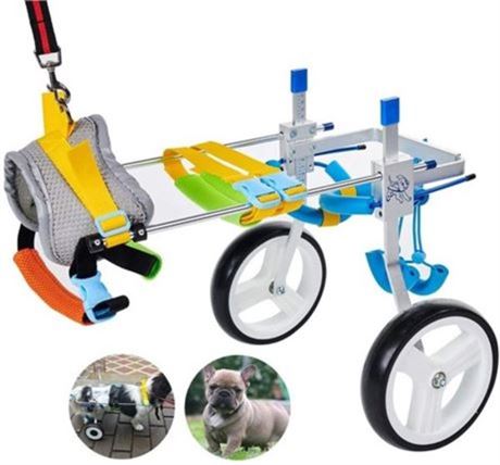 Multi size Cart Pet Wheelchair for Handicapped Hind Legs Small Cat/Doggie/Pupp