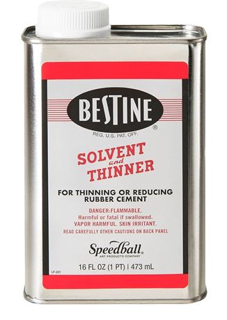Bestine Solvent and Thinner for Rubber Cement – Cleans Ink, Adhesive and Parts,