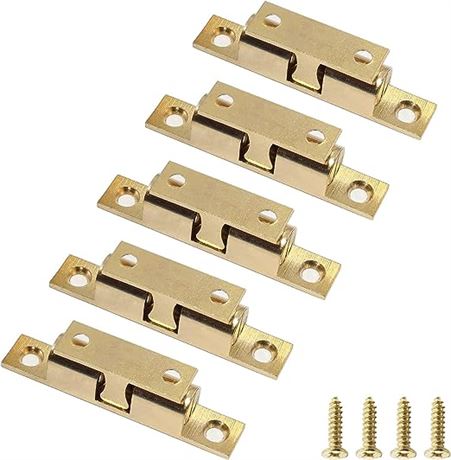 Uenhoy  Solid Brass Cabinet Door Catch, Dual Ball Tension Latch2-3/4"(5Pcs/pack)