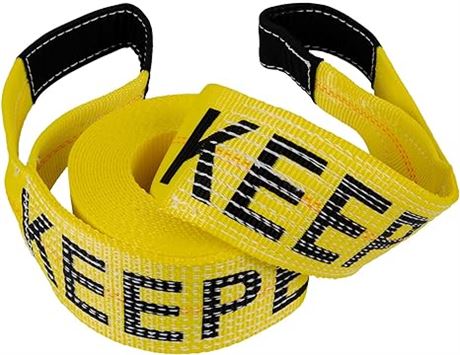 4in x 30 ft - Keeper - Emergency Vehicle Towing and Recovery Strap - 10,000 lbs.