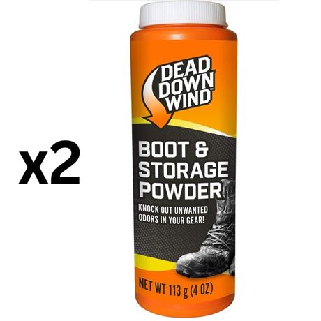 Lot of 2, Dead Down Wind Boot and Storage Powder | 4 Oz Bottle |