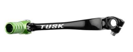 Tusk Folding Shift Lever Black/Green Tip for Kawasaki KLX110 2005-2020