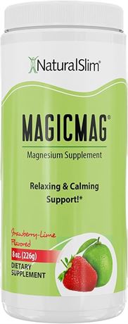 NaturalSlim Magicmag Pure Magnesium Citrate Powder – Stress, Constipation, Muscl