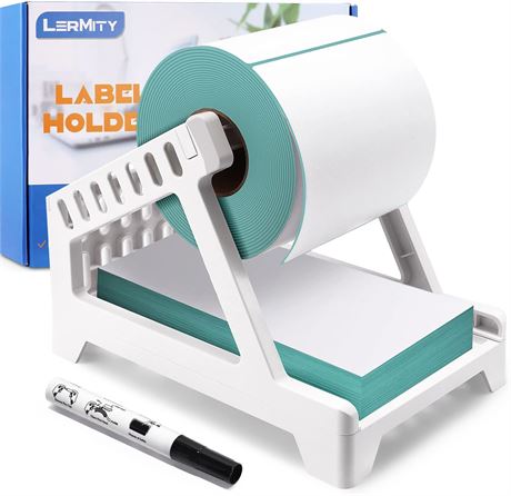 Lermity Label Holder for Rolls and Fanfold Labels 4” x 6” Labels Desktop Printer
