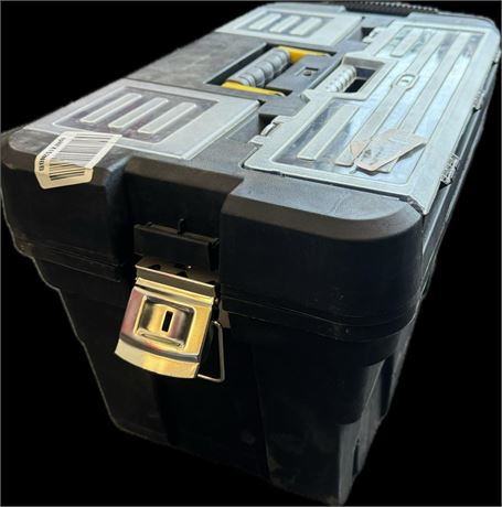 PLASTIC TOOL STORAGE  BOX WITH COMPARTMENTS