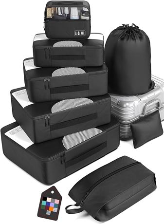 8 Set - Veken Packing Cubes for Suitcases, Travel Essentials for Carry on, Lugga