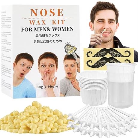 Nose Wax Kit from CoFashion 50g Wax for Nose Hair Removal, Nose Waxers Nose Wax