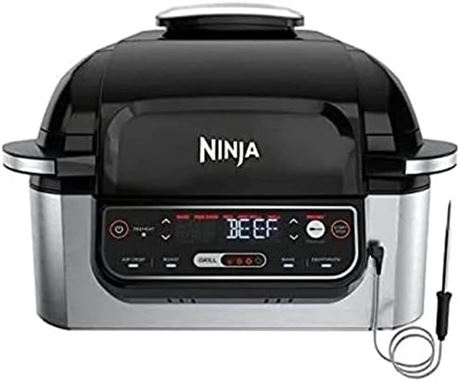 Ninja® Foodi™ Smart 5-in-1 Indoor Grill with 4-Quart Air Fryer, Roast, Bake