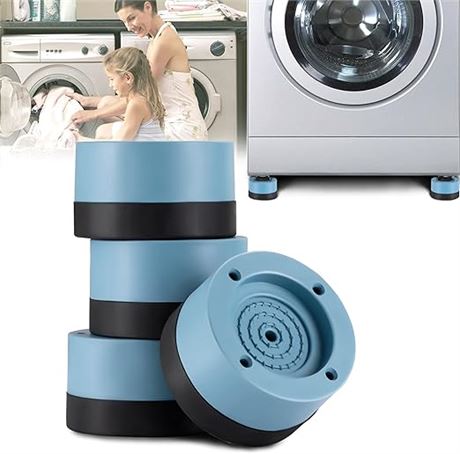 4 Pcs, 2.75" - Anti Vibration Pads for Washing Machine, Washer and Dryer Pedesta