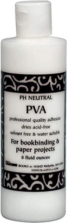 Books By Hand, PH Neutral PVA Adhesive, Acid-Free, Water-Soluble, Dries Clear, A