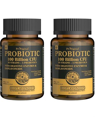 Probiotics with Prebiotics for Men and Women - 35 Strains Organic Probiotic 100