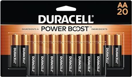 Duracell - Coppertop Aa Batteries - 20 Count - Long Lasting, All-purpose Double