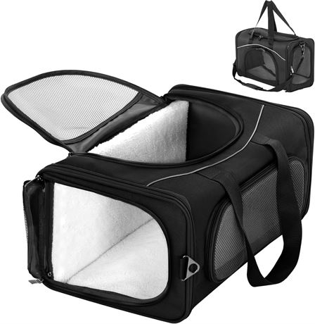 Petsfit Two-Way Placement Pet Carrier Airline Approved, Cat Carriers for Kittens