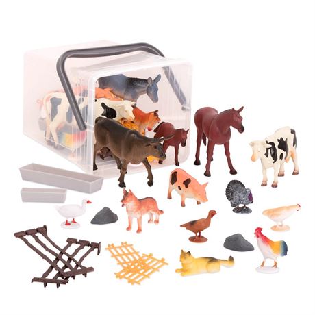 Terra by Battat – Country World – Realistic Cows Toys & Farm Animal Toys for Kid