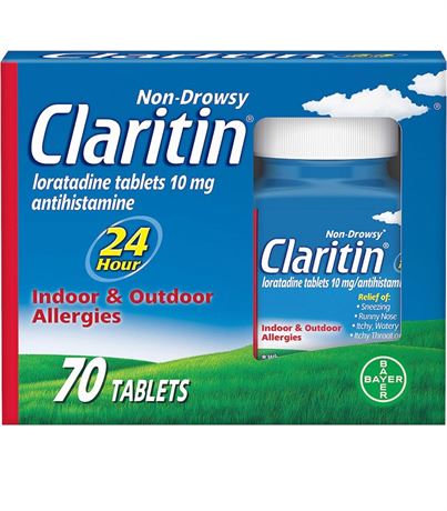 Claritin 24 Hour Allergy Medicine, Non-Drowsy Prescription Strength Allergy Reli