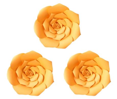 DIY Decorative Paper Flowers (3pcs)