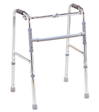 Light Weight Folding Aluminum Walker for Adults Old Fashioned Walking Aid