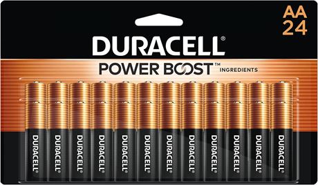 Duracell - Coppertop Aa Batteries - 24 Count - Long Lasting, All-purpose Double